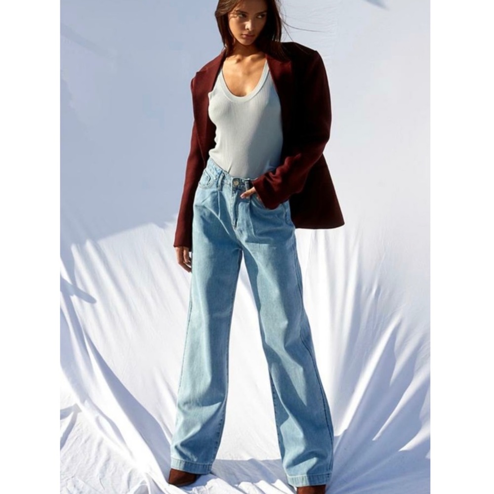 INSANE GENE High Rise Wide Leg Trouser Jeans - Picture 4 of 11